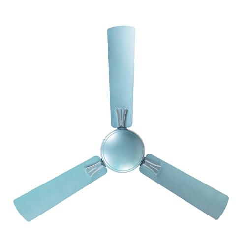 RR Signature Audie 1200MM 2 Star BEE Certified Energy Efficient 50-Watt High-Speed Ceiling Fan For Home and Office (Cool Blue Silver)
