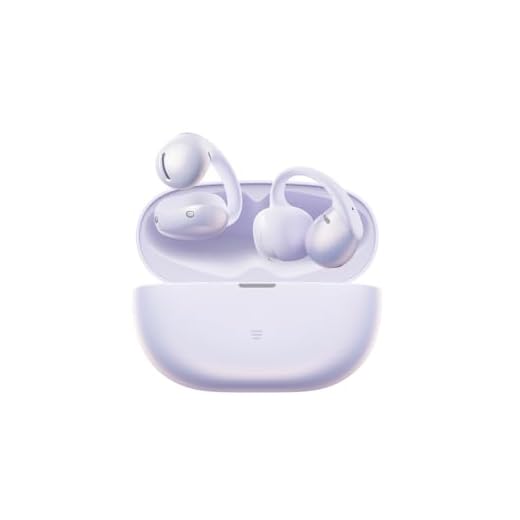 SHOKZ OpenDots Air Open-Ear-Kopfhörer mit Clip-on, ultraleichten 6,3 g, sicherer Passform, Deep Bass, 36 Std. Wiedergabezeit, Bluetooth 6.1, klare Anrufe bei Arbeit und Sport, IP55, Morgenlila