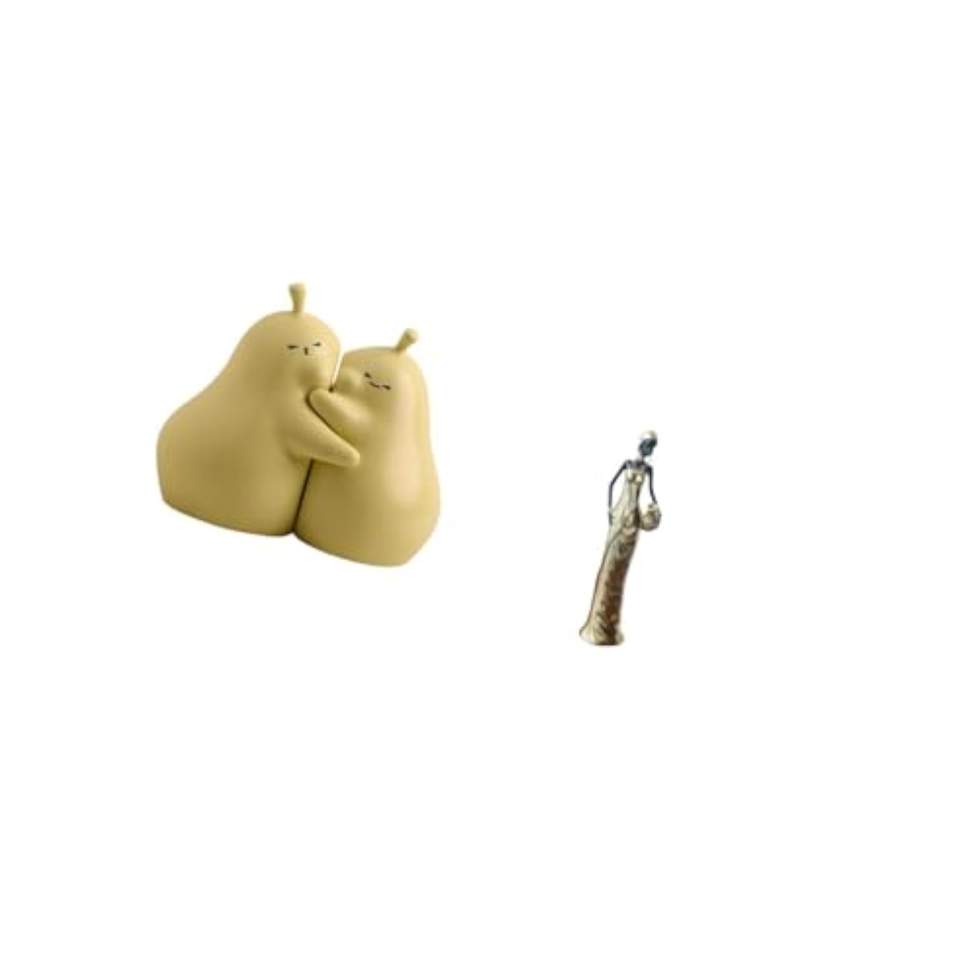 Pear Book Stand, Ceramic Ornament, Tribal Lady Statue