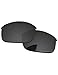 PapaViva Replacement Lenses for Oakley Flak Jacket OO9008 63mm Sunglass Solid Black Polarized