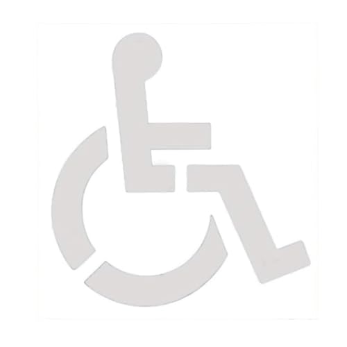 Pochoir fauteuil roulant en silicone pour signalisation de parking accessible