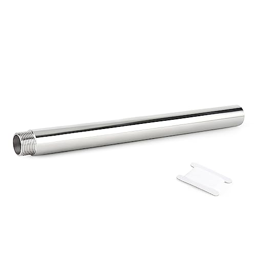 TAISHER 1PCS Stainless Steel Pipe Fittings, 1" NPT Male x 1" NPT Female Threaded, 16" Length Thickened Nipple Cast Pipe
