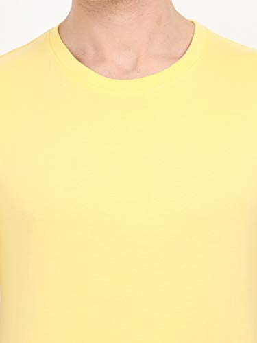 Image of FLEXIMAA Men's Cotton Round Neck Plain Half Sleeve T-Shirt