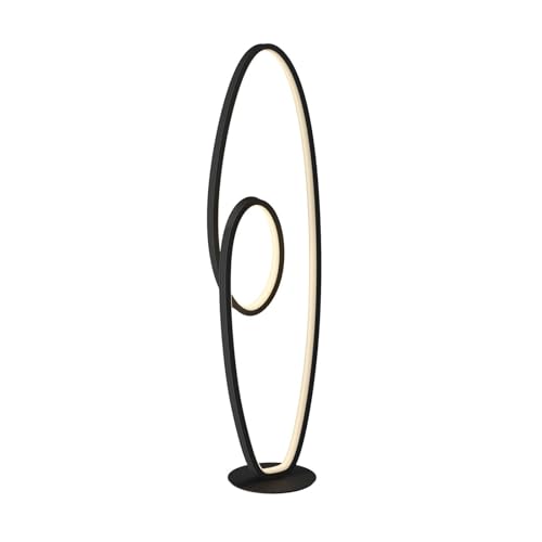 Lucande LED Lampadaire Bronwyn à intensité variable (Moderne) en Noir Aluminium e. a. pour Salon & Salle manger (1 lampe,à), Sur Pied Lampe a de Sol