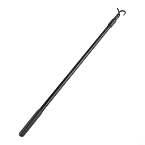Varillas ajustables de 30 a 60 cm, barra de aleación de aluminio con gancho para ático, escotilla de loft y persianas, fácil y diseño