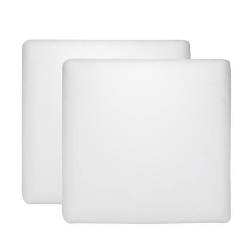 Aznar Relleno Cuadrante Viscoelástico Memory Foam Tacto Mullido Soporte Cervical Núcleo 100% Visco Tejido TST Envasado al Vacío Adaptable Sin Presión Decoración Sofá Cama 2 Uds. 50x50