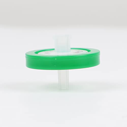 Syringe Filter Non Sterile Pes, 25Mm Membrane Diameter 0.45Um Pore Size, Lab Filtration Pack Of 10,Green #TOP4