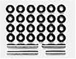 Juego De Llantas Para Chasis M Fiat 500 Plata 4 Unidades 1/10 12mm Hex