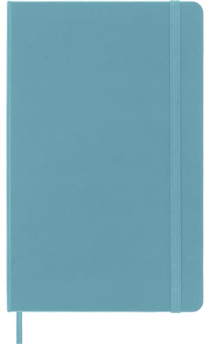 Moleskine Classic Notebook, Large, Dotted, Reef Blue, Hard Cover (5 x 8.25)