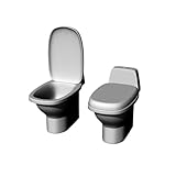 Convient pour: adultes MRY-SFW Usine miniature Construction de wagons militaires Accessoires de voie ferrée Accessoires de diorama Décor Tabouret de chasse d’eau