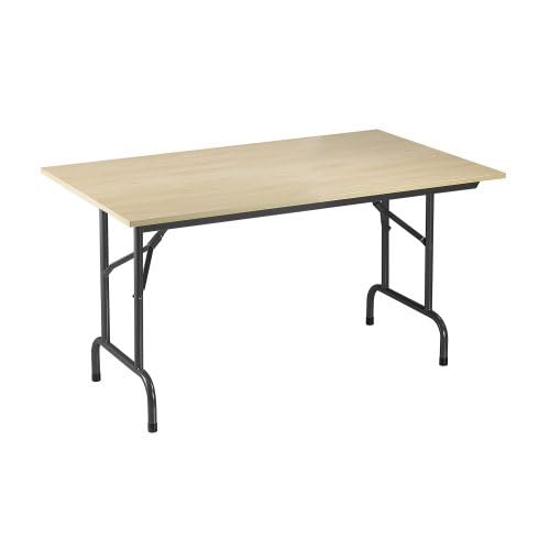 NOWY STYL Tables Pliantes Plateau hêtre L 140 x P 80 cm - Rico - piétement Noir