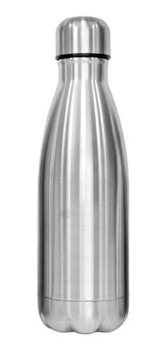 Garrafa Aço Inox 500ml Compacta Portátil, Para Todos os Tipos de Bebidas, Squeeze Inoxidavel, Esport