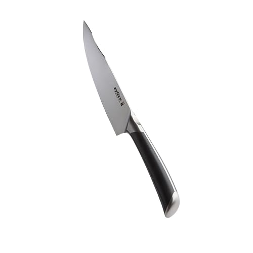 Zyliss Comfort Pro Chef's Knife - Ice Hardened Stainless Steel Kitchen Knife - Tarnish-Free and Rust-Resistant Kitchen Cutlery - Black/Stainless Steel - 8 inches