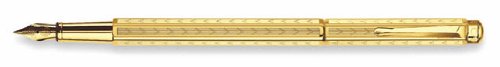 Caran D'ache エクリドール シェブロン 金箔 中字 万年筆 - CA-958208