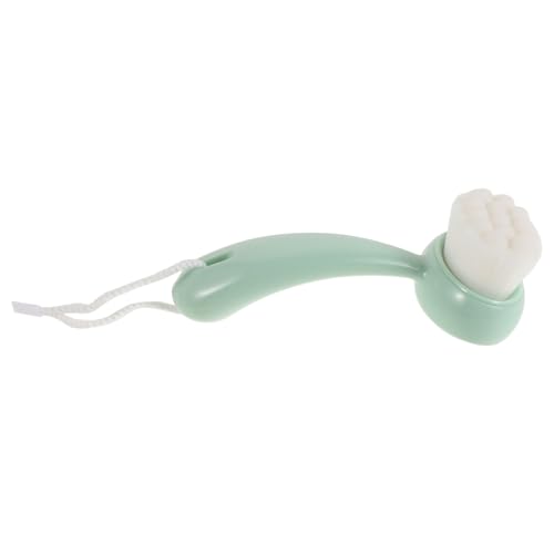 BAZEITFLOW Cepillo Suave con Mango para Limpieza Profunda y Eliminación de Puntos Negros para de Desmaquillado Compatible con Agua Color Verde