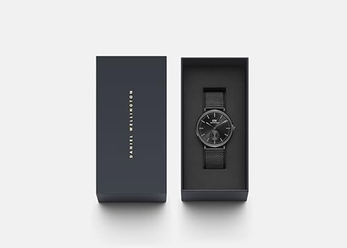 Daniel Wellington Men Black Round Analogue Watch- DW00100714K - Image 2