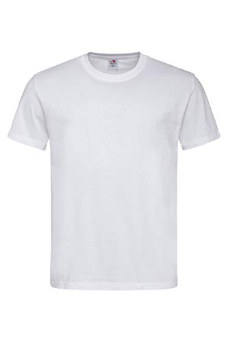 Stedman Classic Coton T-Shirt - Manches Courtes - Homme - Toutes les couleurs - P-XXXG L,White