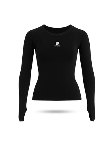 SWORTS Base Laufshirt Damen I Sport Longsleeve mit Kompression & Daumenloch (Running Baselayer Women)