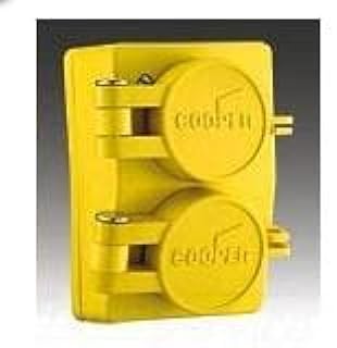 Cooper Wiring Devices 65W49 Recp Single WT 15A 250V 2P3W H/L YL