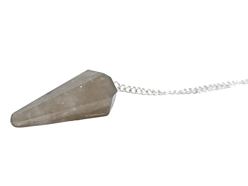Image of Smoky Quartz Pendulum Dowsing Tool - Natural Crystal Pendulum for Spiritual Guidance - Premium Dowser Pendulum for Accurate Divination and Energy Healing - Perfect for Energy Healing and Chakra Balancing - Handcrafted with Precision and Elegance
