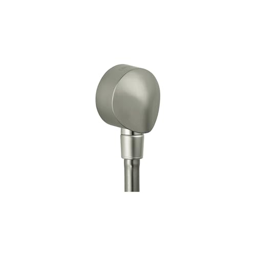 Hansgrohe 27458823 Wall Supply Elbow with Check Valve, Brushed Nickel, .5