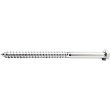 FBLB386P5 Lag-Wood, 3/8" X 6"Long, 18-8 Stainless Steel, Finish NL-19, PK 5
