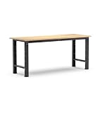 FAMI - Banco da Lavoro Garage Fisso Linea 391 in Acciaio con Piano in Multiplex di Faggio, Portata 1000 kg – Banco Officina Professionale Modulare, L2000xP750xH877 mm (Lunghezza 2000 mm)