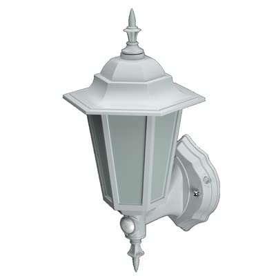 Meridian Lighting 7W LED SMD PC/PC PIR Lantern White IP44