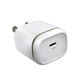 AT&T USB-C Wall Charger 30W Fast Charging Power Adapter – Foldable Prongs, Compact Travel Charger – Compatible with iPhone 15, iPad, Samsung Galaxy, Pixel (White)