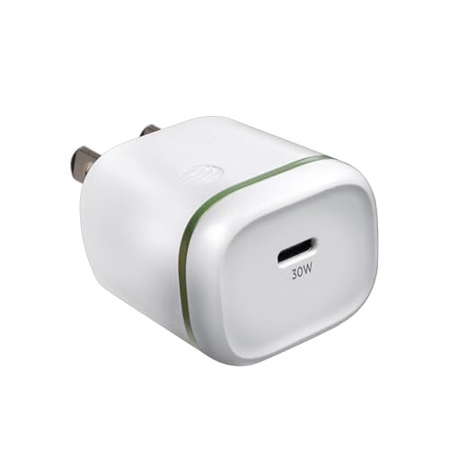 Image of AT&T USB-C Wall Charger Fast Charging Power Adapter Foldable Prongs Travel-Friendly for Compatible with iPhone iPad Samsung Galaxy Google Pixel (30W White)