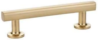 Emtek 86453 Freestone Cabinet Pull Satin Brass (3.5 Centers)