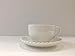 LA PORCELANA BIANCA Taza desayuno con plato MOMENTI porcelana P002800027