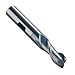 HSS End Mill, 1 In D, 2 In Cut L