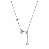 Occasion: engagement QYYZTHX Style Petit Collier Micro-Set Papillon sucré