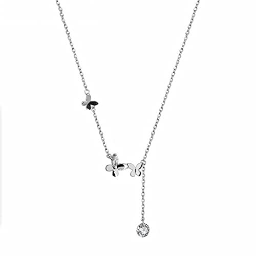 Petit collier papillon HHRLCHX un bijou micro-serti aux finitions haute joaillerie