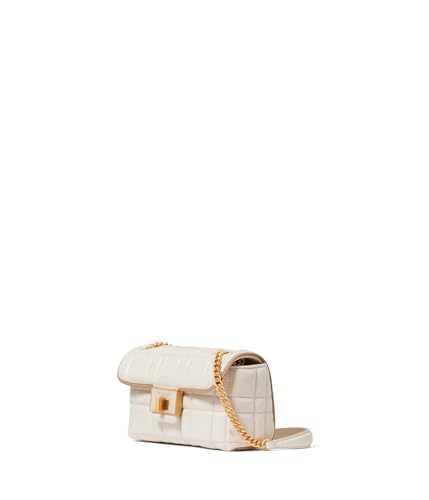 Kate Spade New York Evelyn Quilted Leather Small Shoulder Crossbody, Ivory