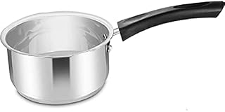 Penguin Home® Milk Pan 14cm, 1 Litre | Induction & Dishwash Safe with Phenolic Handle | Stainless Steel Milkpan with Double Pouring Lips | Boiling Eggs, Warming Milk | Cooking Pots & Pans