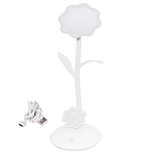 Muren USB Rechargeable LED Desk Lamp Touch White and Warm Light Dimming Setting Table Lamp for Children Reading Study Power Bank Pen Holder and Phone Multi-Functional Desk Lamp (White)-image-25