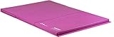 Z-Athletic Folding Panel Mats for Gymnastics, Martial Arts, Tumbling (4ft x 6ft x 2in, Pink)