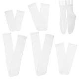 Milisten Weiße Sublimationssocken aus Baumwolle Unbedruckte Doppelseitig Bedruckbare Sockenrohlinge Verschiedene Größen 18 40cm Selbstgemacht Socken für Heißtransferdruck und Alltag