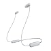 Sony kabellose WI-C100 In-Ear-Kopfhörer (bis zu 25 Stunden Akkulaufzeit, optimiert für Sprachassistenten, integriertes Mikrofon für Telefonate, Bluetooth), Weiß, klein