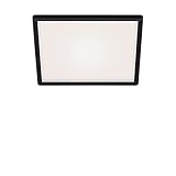 Gracias a la función del efecto de iluminación de fondo indirecto, la lámpara de techo LED crea una atmósfera agradable y proporciona una iluminación óptima, gracias al marco negro, la lámpara se convierte en un punto de atracción en sus habitaciones