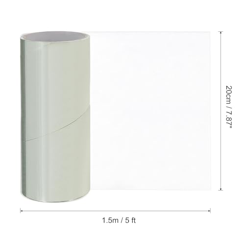 Image of MECCANIXITY Waterproof Patch Seal Tape 8 in x 5 Ft, PVC Leak Proof Repair Sealing Duct Tape for HVAC, Roof Crack, Boat, Hoses Pipes, Awning, Transparent