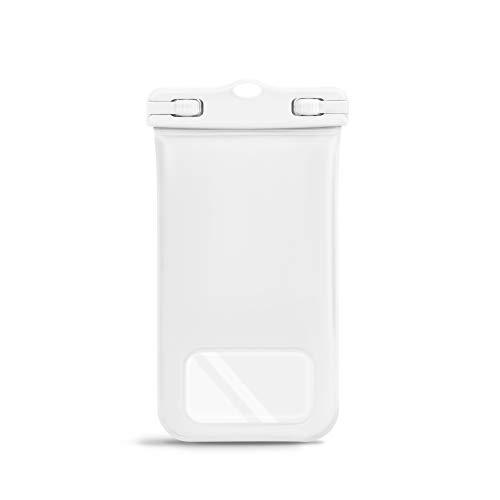 CaliCase Extra Large Waterproof Floating Phone Pouch - IPX8 Waterproof Floating Phone Case with Lanyard for iPhone X-15/ S20-S24/ Pixel 4-8 - White - Thumbnail 5