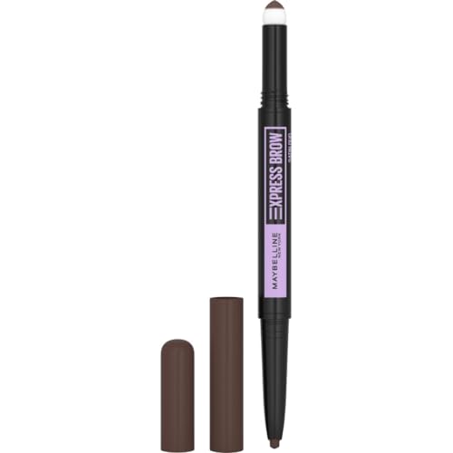 Maybelline New York - Crayon à Sourcils - Express Brow Satin Duo Crayon et Poudre - Teinte : Dark Brown (04)
