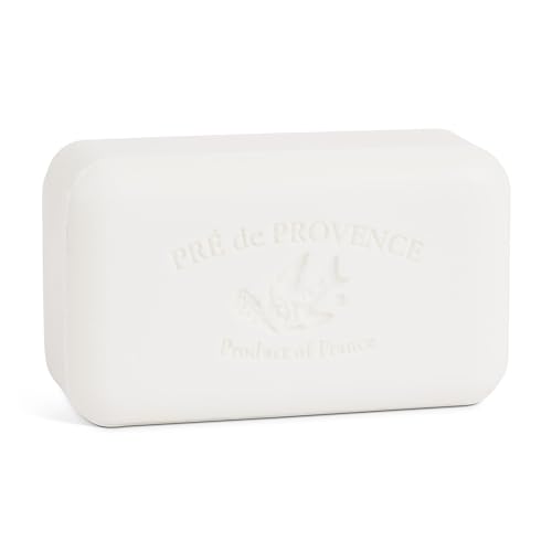 Pre de Provence Artisanal Soap Bar Natural French Skincare Enriched with Organic Shea Butter Quad Milled for Rich Smooth & Moisturizing Lather Sea Salt 5.3 Ounce
