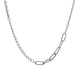 Ti Steel Splicing Necklace Hip-hop Accessories Versatile Sweatshirt Chain Neck Necklace Jewelry