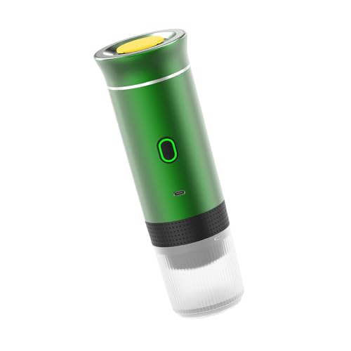 SHOOYIO Cafetera espresso con textura ABS para cápsulas de café y preparación de polvo portátil para coche, hogar y camping, varios colores