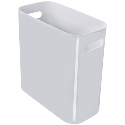 Caneca de Basura Plástica Rectangular 3 Galones Gris