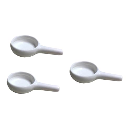 Alipis 3 pezzi Piattini in Ceramica con Manico per Candele e Bruciatori Aromaterapia Vassoi Resistenti e Facili da Usare per Casa Design Liscio e Brillante Protezione dal Calore per Mani